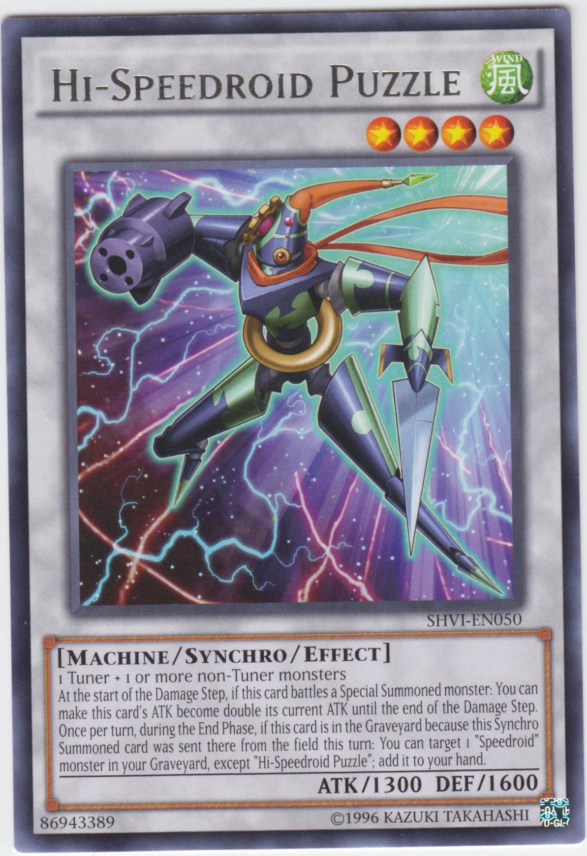 Hi-Speedroid Puzzle - SHVI-EN050 - Rare - Unlimited Edition